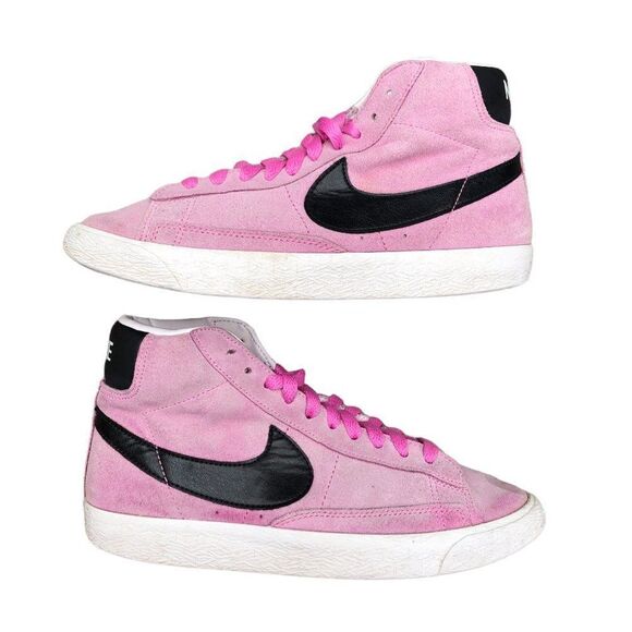 RARE 2013 Nike Blazer Mid High Top 'Curved Pink' Size 6.5 - Picture 1 of 16